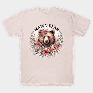 Floral Mama Bear T-Shirt